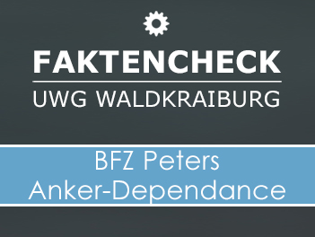 UWG Faktencheck "BFZ Peters | Anker-Dependance"