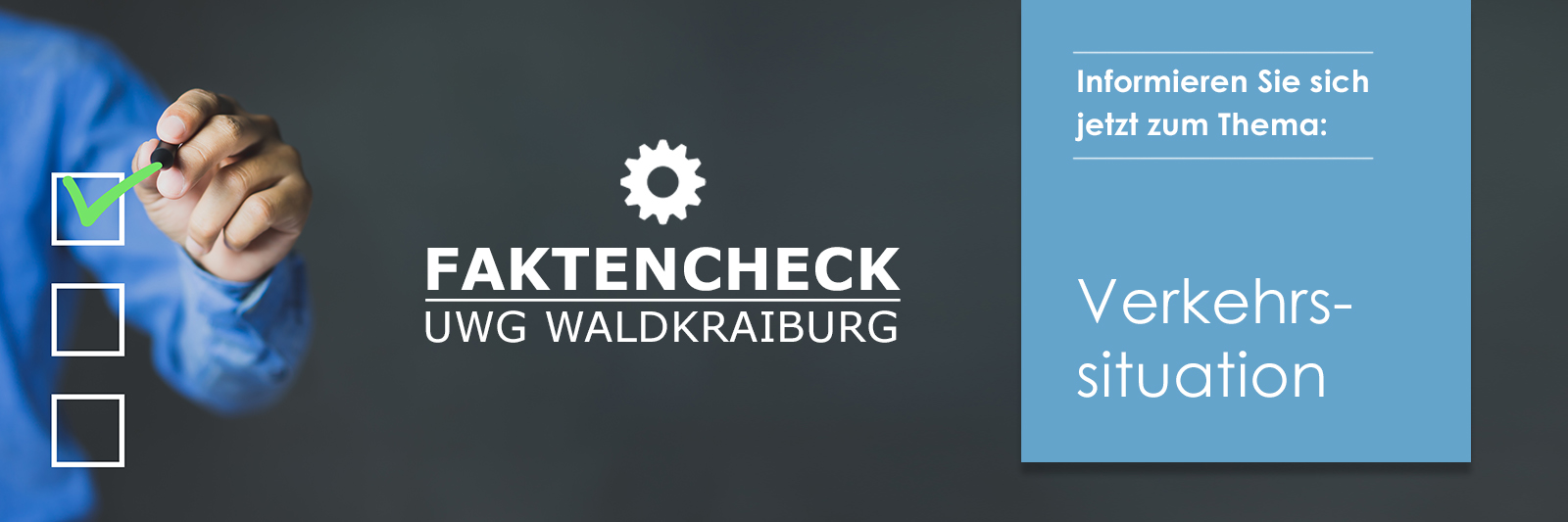 UWG Faktencheck Verkehrssituation in Waldkraiburg