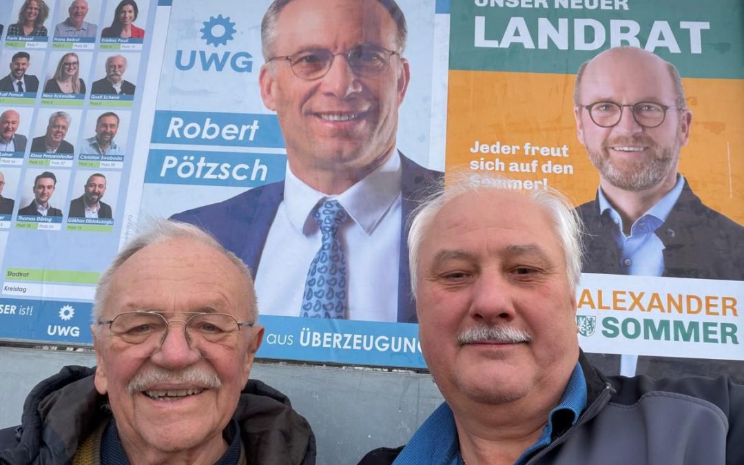 Ein starkes Team – danke fürs Plakatieren